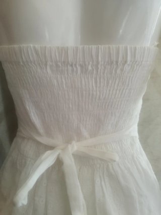Vestido blanco palabra de honor
