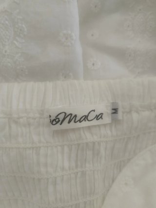 Vestido blanco palabra de honor