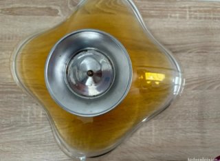 ANTIGUO FLORERO CRISTAL MURANO AMARILLO