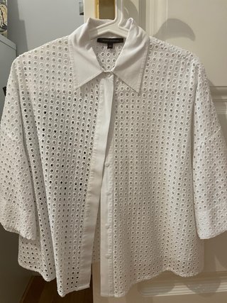 Camisa Adolfo Domínguez Algodón Blanca Oversize