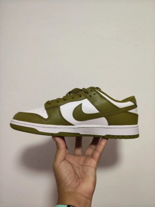 T44,5 Nike Dunk Low Retro  Verde/Blanco