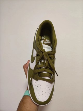 T44,5 Nike Dunk Low Retro  Verde/Blanco