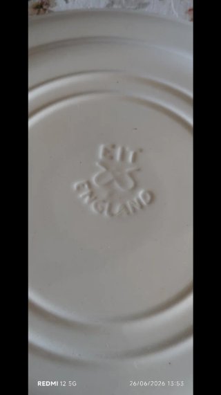 Lote 4 Platos Vintage Cerámica Porcelana