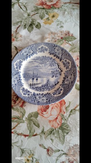 Lote 4 Platos Vintage Cerámica Porcelana