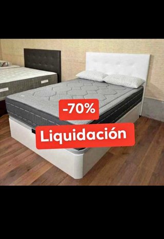 Cama + Colchón con descuento -70%