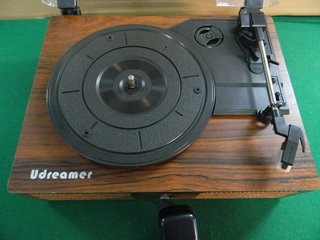 Tocadiscos Udreamer USB Bluetooth Marrón