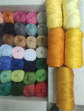 Lote 44 ovillos algodón 50 gr