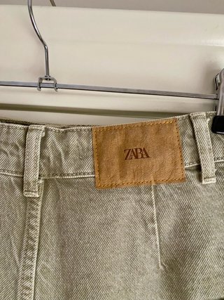 Falda pantalón Zara verde militar