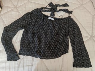 Blusa Brownie gasa hilo metálico Brownie