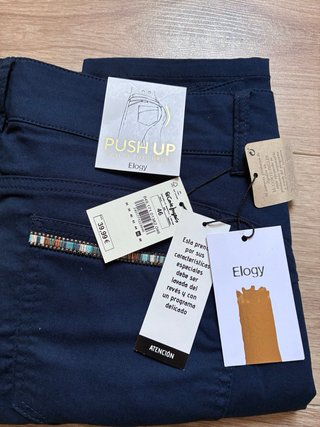 Pantalones Elogy Push Up Azul Marino