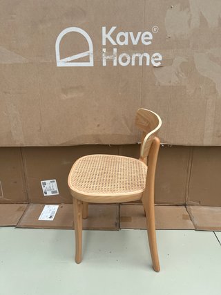 Sedia Romane Kave Home legno faggio rattan