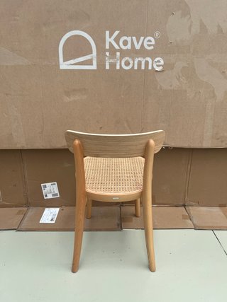 Sedia Romane Kave Home legno faggio rattan