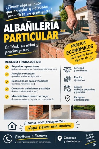 Albañil, Particular