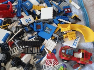 Lotto Lego Sfuso Supereroi e Veicoli.
