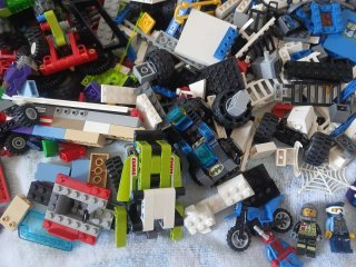 Lotto Lego Sfuso Supereroi e Veicoli.