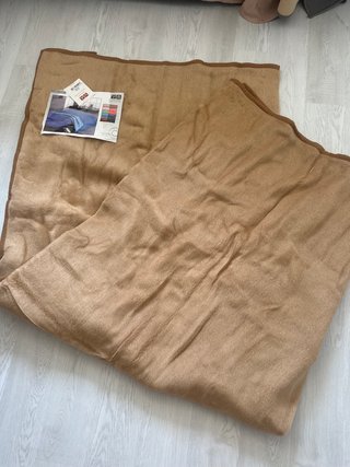 Manta Vialman 240x240 cm Beige/Marrón Nueva