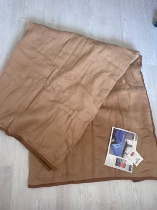 Manta Vialman 240x240 cm Beige/Marrón Nueva