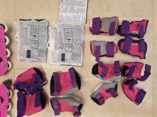 Patines y protectores niña Talla 36-37