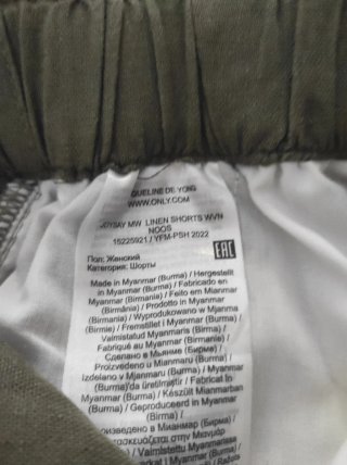 Bermudas de lino JDY mujer talla 38
