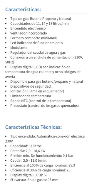Calentador de gas Junkers WRD 11 - 2 KME 31