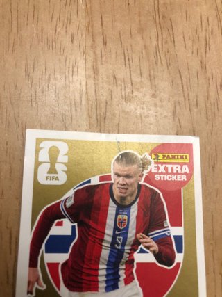 Cromo Panini Haaland Extra Sticker Oro 2026