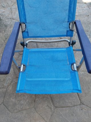 Silla baja playa aluminio multiposicion.