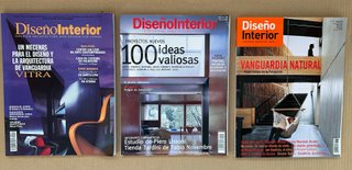 3 números Revista Diseño Interior. 33, 105, y 181