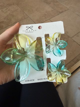 Set Pinze Capelli a Fiore Sfumate