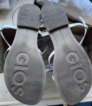 Sandalias Gioseppo Piel Blancas Talla 40