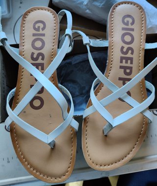 Sandalias Gioseppo Piel Blancas Talla 40