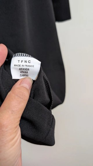 Vestido TFNC Negro Manga Larga