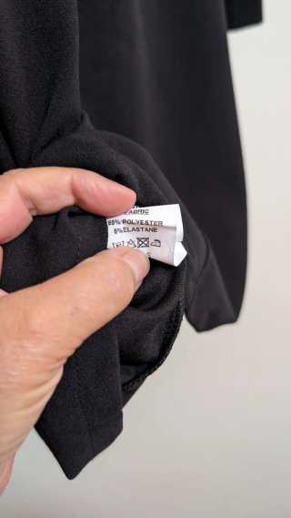 Vestido TFNC Negro Manga Larga