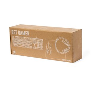 Set Gamer Teclado, Ratón y Auriculares