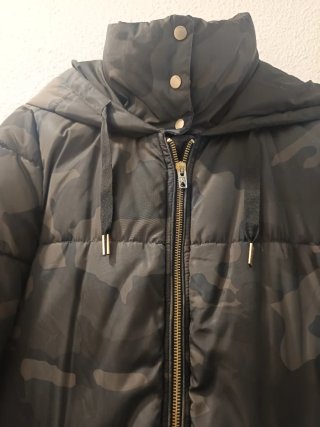 Plumas mujer camuflaje largo