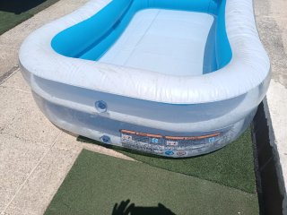 Piscina Hinchable Familiar Azul y Blanca