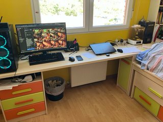 Dormitorio Infantil: Cama Nido, Mesa y Zapatero