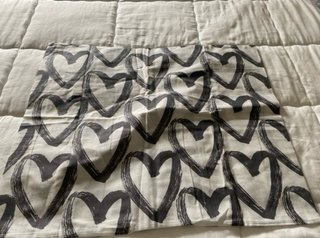 Funda Nórdica Corazones Gris y Blanco