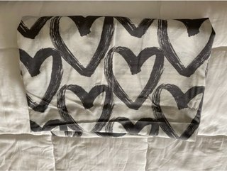 Funda Nórdica Corazones Gris y Blanco
