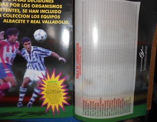 Álbum Liga Fútbol 95-96 Vacío