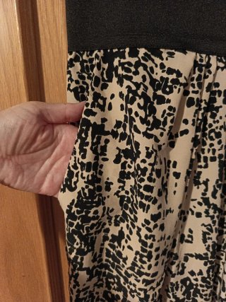 Vestido Verano H&M Beige y Negro