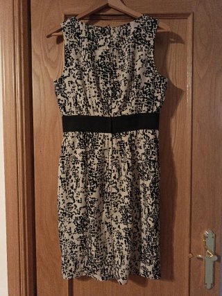 Vestido Verano H&M Beige y Negro