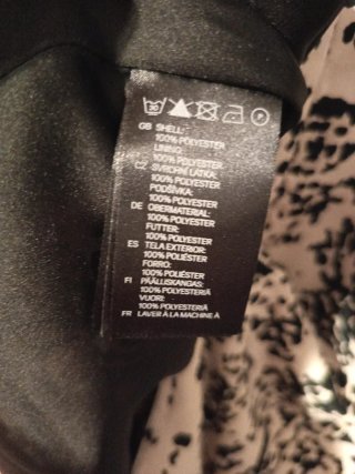 Vestido Verano H&M Beige y Negro