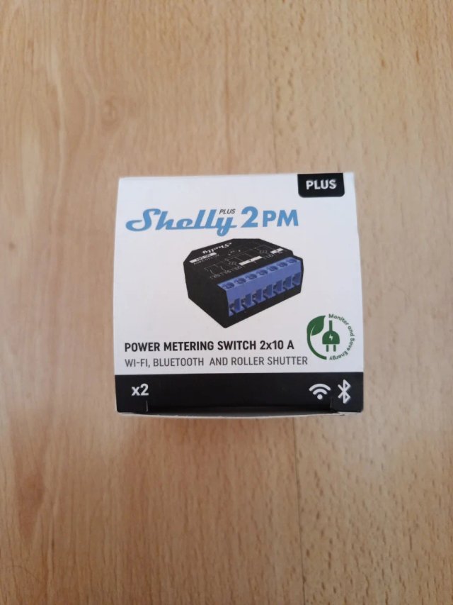 Shelly Plus 2PM - Interruptor Inteligente x2