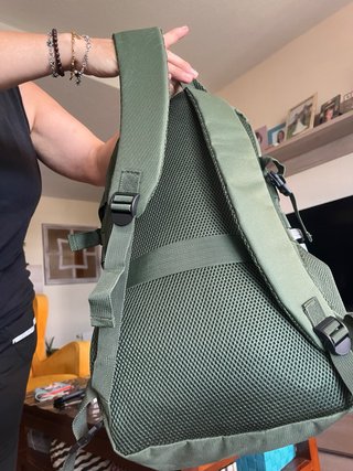 Mochila Táctica Verde con Bandera Española