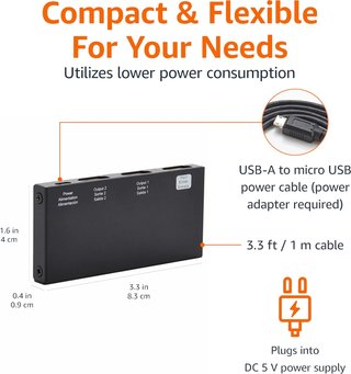 Splitter HDMI con Salida 1 en 2 Monitores Duales