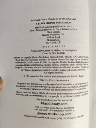 Warhammer 40K Tallarn Libro Original Inglés 2018