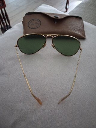 Gafas Ray-Ban Aviator Doradas y Verdes