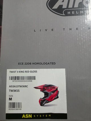 Casco Airoh Twist 3 King Rojo Brillo