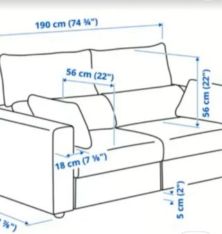 URGE VENTA Sofá IKEA ESKILSTUNA 2 plazas