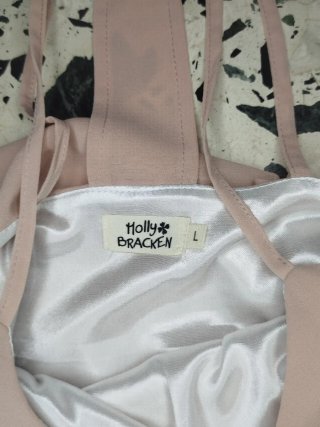 Vestito rosa cipria Holly Bracken - Taglia L